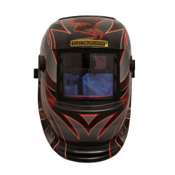 Masque de soudage - cagoule de soudure électronique motif FLAMME
