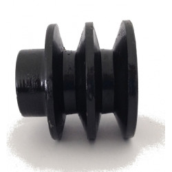 Moteur thermique 4 temps OHV 6.5 cv avec adaptateur pour accélérateur déporté + poulies double gorge