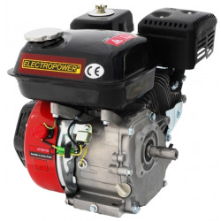 Moteur thermique 4 temps OHV 6.5 cv avec adaptateur pour accélérateur déporté + poulies double gorge
