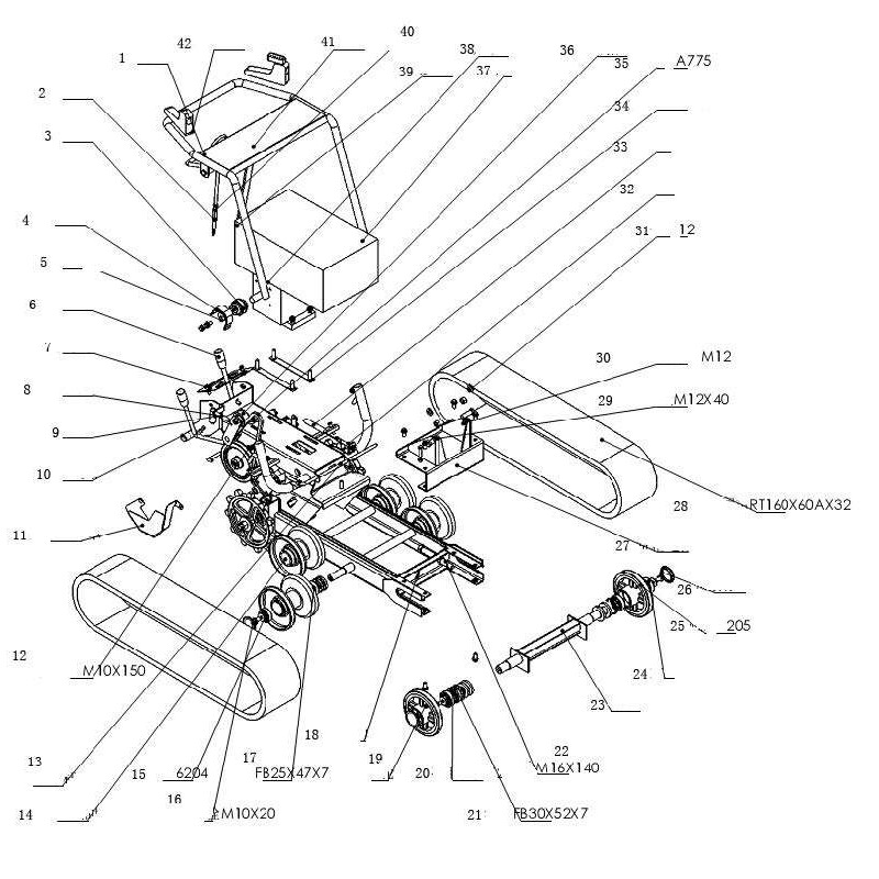 Essieu avant complet