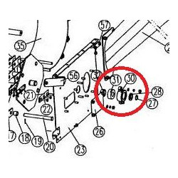 Roulement, vis de blocage et palier