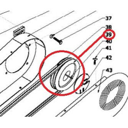 Poulie rotor broyage pour MEP-B15PRO R & SP