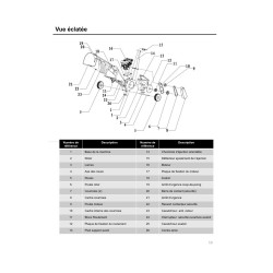 Pied de support avant pour broyeur B7DY